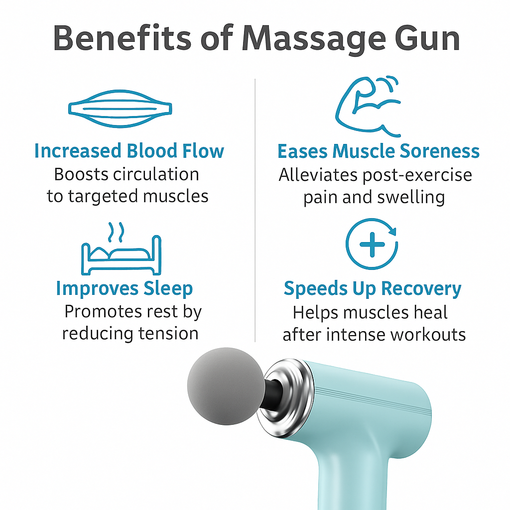 Rechargeable Mini Massage Gun for Home, Office & Gym – Compact & Powerful