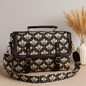 Vintage Floral Canvas Messenger Bag | Stylish Crossbody Satchel