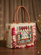 Handcrafted Embroidered Tribal Tote Bag – Boho Mirror Work Shoulder Bag